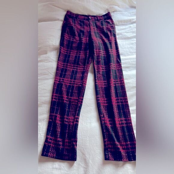 Time and Tru Black and Red Plaid Pant - Picture 5 of 5